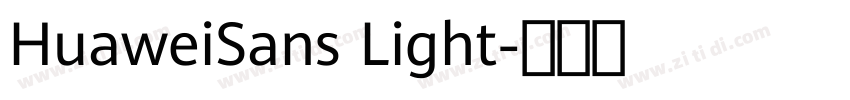 HuaweiSans Light字体转换